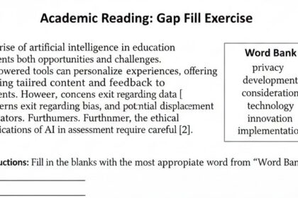 What Are PTE Academic Reading Fill in the Blanks?