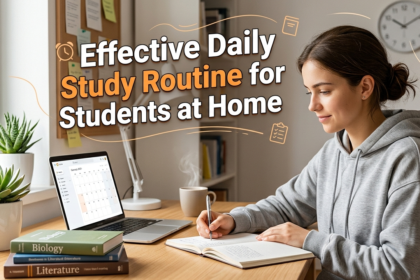 Effective Daily Study Routine for Students at Home