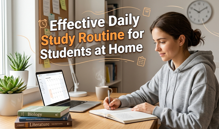 Effective Daily Study Routine for Students at Home