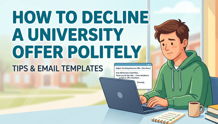 How to Decline a University Offer Politely
