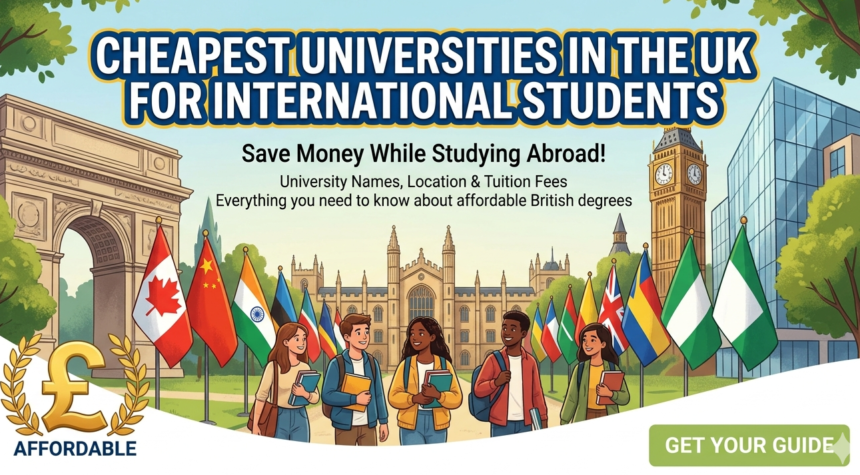 Cheapest Universities in the UK for International Students